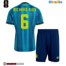 Otroške Nogometnih dresov Kolumbija Richard Rios #6 Gostujoči SP 2026 Kratki rokavi (+ hlače)